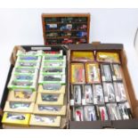 Two trays of mixed modern release diecast to include Matchbox Models of Yesteryear and Corgi 1950s