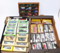 Two trays of mixed modern release diecast to include Matchbox Models of Yesteryear and Corgi 1950s