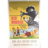 Kid Rodelo, Argentine one sheet film poster, starring Don Murray and Janet Leigh, 74 x 109cm,