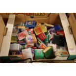 A box of collectable trading cards to include Harry Potter