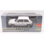 A Sun Star 1/18th scale No. 1091 Volkswagen Golf GTI in its original window box, the model has