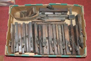 A collection of vintage moulding planes