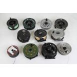A collection of fishing reels (11)