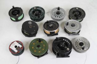 A collection of fishing reels (11)