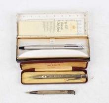A 1960s Parker Flighter ballpoint pen in original box with instructions, together with a cased