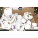 A collection of Royal Worcester tablewares in the Evesham pattern, to include dinner plates, side