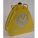 A reproduction Volkswagen advertising fuel can, h.34cm