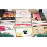 A large collection of 7" singles to include Peter, Paul & Mary - Blowing in the Wind, Harry