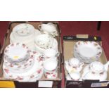 A Royal Doulton part dinner service in the Coppice pattern; together with a Western China dinner and