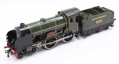 1937-41 E420, Hornby 20v AC electric 4-4-0 loco & 6-wheeled tender ‘Eton’ Southern, ‘900’ on small