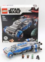 Lego Star Wars No. 75293 Resistance I-TS Transport, a built example complete with instruction