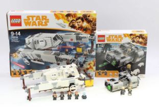 Lego Star Wars boxed group of 2 comprising No. 75219 Imperial AT-Hauler, and No. 75210 Moloch's