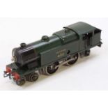 Hornby No.2 Special tank loco, clockwork, 4-4-2, totally repainted dark green with single red lining