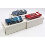 A collection of three Danbury Mint 1/24 scale 1950s diecasts to include a 1957 Chevrolet Bel Air,