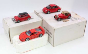 A collection of four various boxed Franklin Mint 1/24 scale diecast vehicles to include a 1967