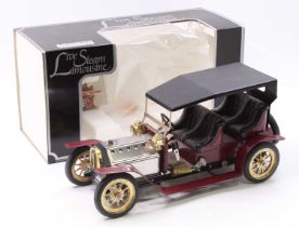 Mamod, SA1L, steam limousine, burgundy body with black roof, brass spoked wheels & headlamps, sold