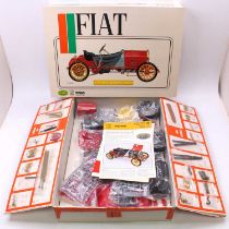 A Pocher No. K70 1/8th scale kit of a Fiat Grand Prix De France 1907, with all parts still bagged