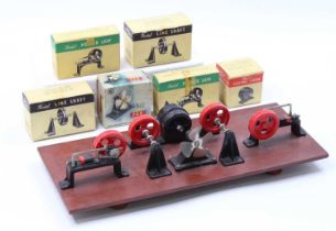 An SEL Products and Multum Workshop Models collection of lineshaft accessories including electric