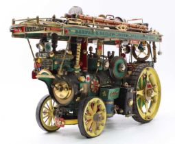 An approx 1" scale scratch built model of an Allchin Royal Chester showman's engine, with Barnum &