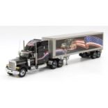 Franklin Mint Precision Models 1/24 scale model of a Peterbilt Tractor Unit together with a