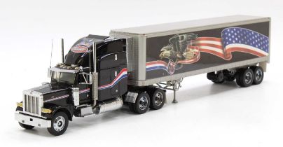 Franklin Mint Precision Models 1/24 scale model of a Peterbilt Tractor Unit together with a