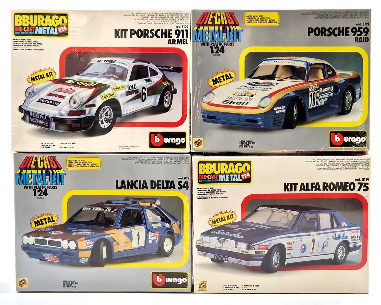 Burago 1.24/25 scale, Diecast Metal kits, Prepainted inc Colour Transfers, 5102 Porsche 911 '