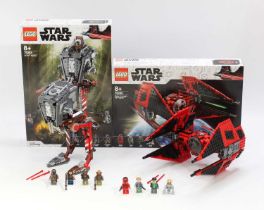 Lego Star Wars boxed group of 2 comprising No. 75240 Major Vonreg's TIE Fighter, and No. 75254 AT-ST