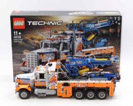 Lego Technic No. 42128 Heavy Duty Wreck Truck, a built example, complete with instruction booklet