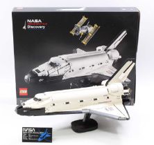 Lego No. 10283 NASA Space Shuttle Discovery, a near complete set as the satellite is missing,