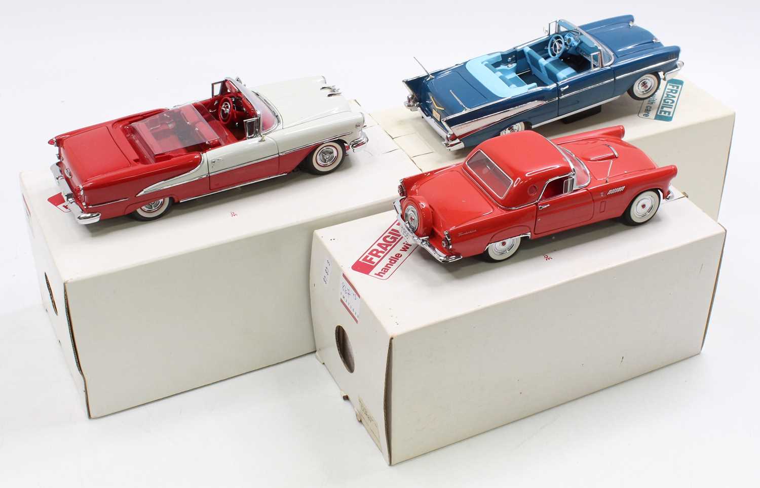 A collection of three 1/24 scale Danbury Mint 1950s diecast models to include a 1957 Chevrolet Bel - Image 2 of 2