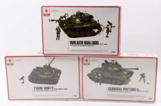 Renwal of New York 3/8”-1ft scale, Military Blueprint kits, No.554 Walker Bulldog Light Tank inc (