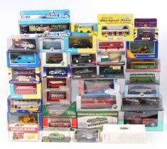 2 trays of mixed modern issue diecasts, with examples including an Oxford Diecasts 1/76th scale