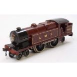 1937-9 Hornby 4-4-2 E220 20v AC electric Special tank loco, LMS red 6954. Sans serif letters &