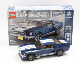 Lego Creator Expert No. 10265 Ford Mustang, a built example complete with instruction booklet and