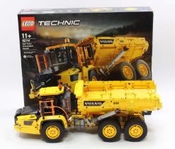 Lego Technic No. 42114 Volvo 6x6 Articulated Hauler, a built example, complete with the