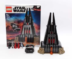 Lego Star Wars No. 75251 Darth Vader's Castle, a built example complete with instruction booklet and