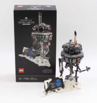 Lego Star Wars No. 75306 Imperial Probe Droid, a built example complete with instruction booklet and