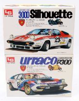 L.S 1.24 scale plastic kit, C514-1 Lamborghini P300 Urraco #8 inc working lights, C515-2 Lamborghini