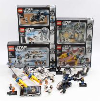 Lego Star Wars 20 Anniversary boxed group of 5 comprising No. 75258 Anakin's Podracer, No. 75259