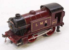 1934-6 Hornby 0-4-0 No.1 Special tank loco clockwork, LMS No.15500, serif letters & numbers. Very