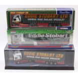 3 Corgi Toys 1/50th scale boxed Eddie Stobart road haulage trucks, with reference numbers CC13415,