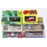 6 Corgi Toys modern issue TV/Film related diecasts, with examples including CC02799 Ashes to Ashes