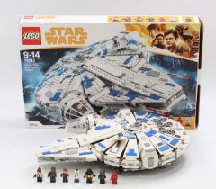 Lego Star Wars No. 75212 Kessel Run Millennium Falcon, a built example complete with instruction