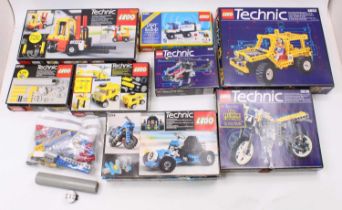 A collection of mixed Lego Technic Sets including No. 8843 Fork Lift Truck, No. 8850 Off Road
