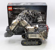 Lego Technic No. 42100 Liebherr R 9800 Excavator (app controlled), a built example complete with