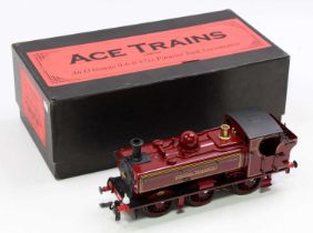 ACE Trains E/21 0-6-0 pannier tank London Transport 91 gloss red, with lamps & instructions (M-BM)