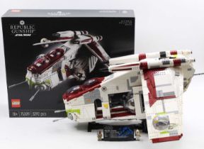 Lego Star Wars The Ultimate Collectors Series No. 75309 Republic Gunship, a built example complete