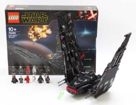 Lego Star Wars No. 75256 Kylo Ren's Shuttle, a built example complete with instruction booklet and a