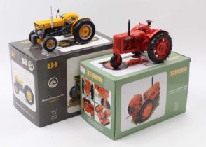 A Universal Hobbies 1/16 scale model tractor group, to include a No. UH2822 Massey Ferguson MF 135