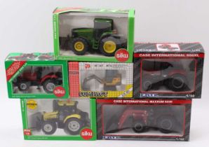 Siku, ERTL, and Joal boxed farming and construction group of 6 including a Siku 1/32nd scale No.